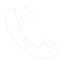A white line drawing of a rotary phone receiver.